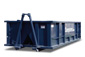 Blue 20 Yard Dumpster With Dumpsters.com Logo.