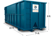 40 yard container