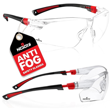 Anti-fog safety glasses.