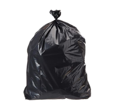 Black trash bag.