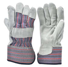 Grey work gloves.
