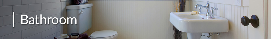 White Toilet and Sink in Bathroom.