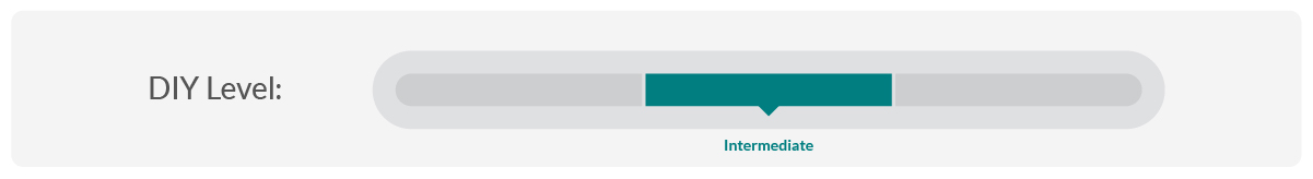 Progress bar depicting a intermediate DIY level.