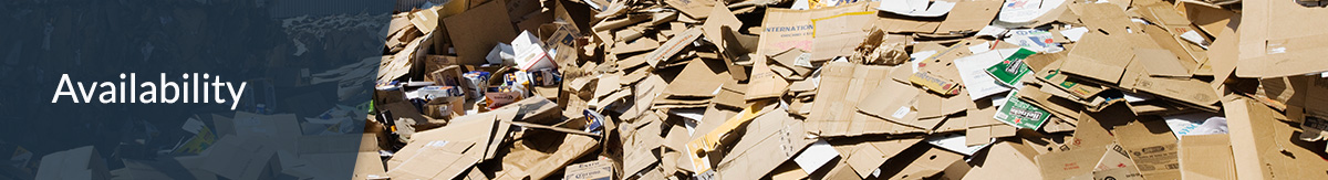 Cardboard Boxes at a Recycling Center.
