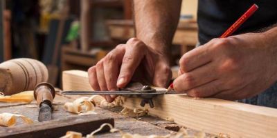 Carpenter at work.
