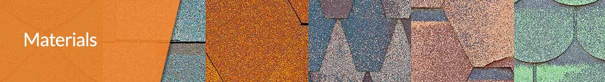 Six types of shingles combined into one image.