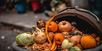 City curbside food waste to be composted to reduce methane gas.