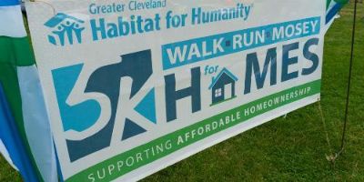 Cleveland Habitat for Humanity Walk Run Mosey Sign