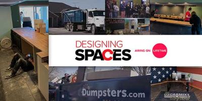 Designing Spaces Logo Over Images From Renovations During the Show.