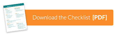 Orange button with an image of a checklist and a text overlay of Download the Checklist [PDF]