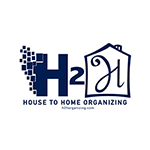 House to home organizing logo. 