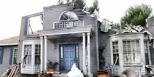 A Home Destroyed by Fire, Wind and Other Natural Disasters.