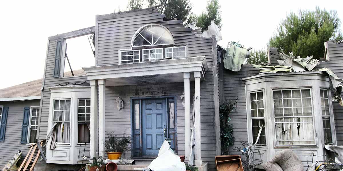 A Home Destroyed by Fire, Wind and Other Natural Disasters.