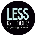 Less is More Organizing Services logo.