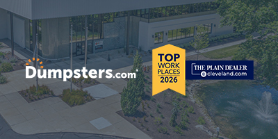 Dumpsters.com Ranked 17th on The Northeast Ohio Top Workplaces 2026 Award