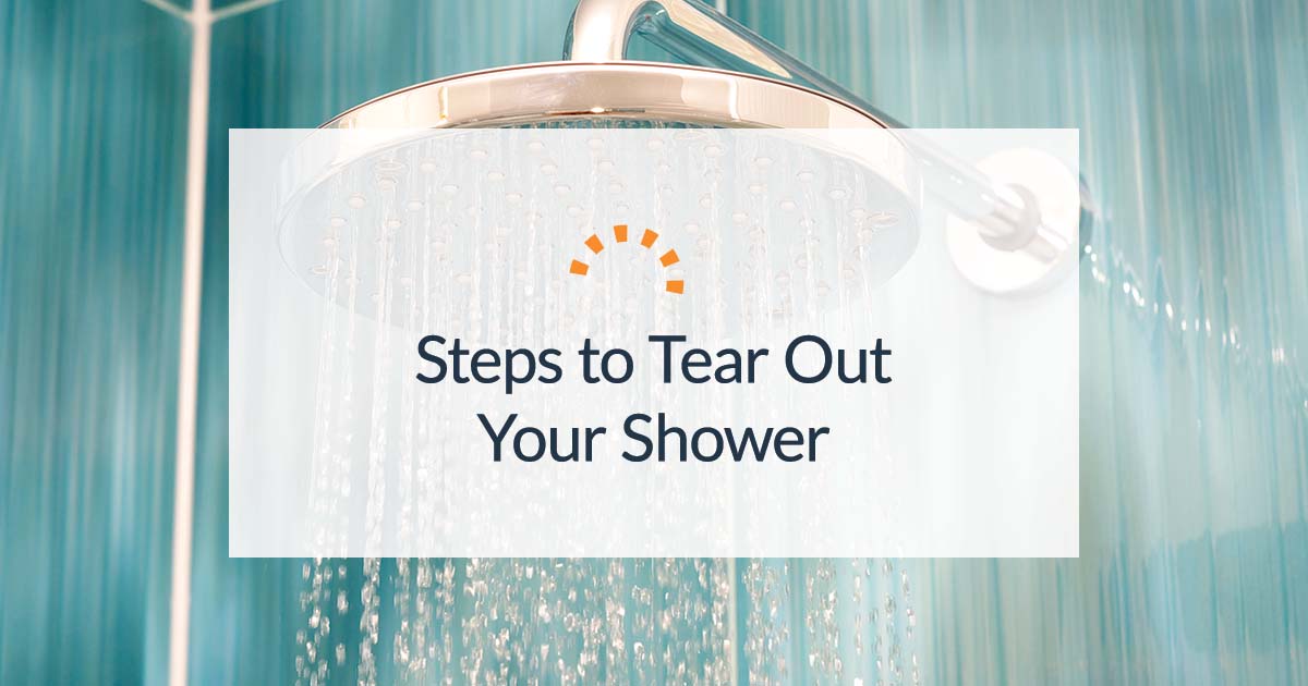 How to Remove a Shower in 6 Steps
