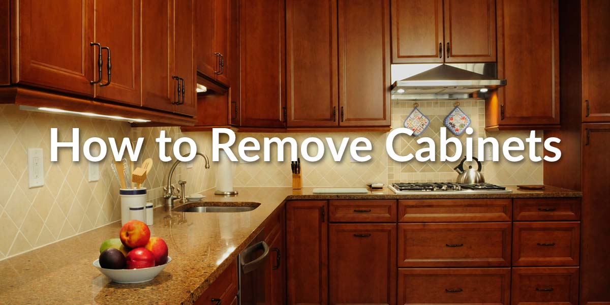 How To Remove Kitchen Cabinets A Diy, Should I Remove Upper Kitchen Cabinets