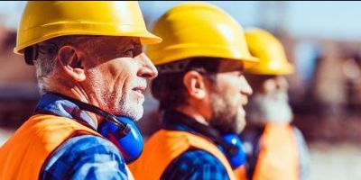 Workers at Construction Site