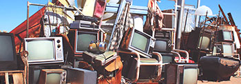 A Pile of Televisions and Other Electronic Waste.