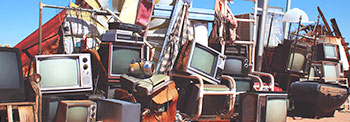 A Pile of Televisions and Other Electronic Waste.
