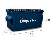 2 yd dumpster dimensions