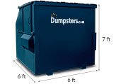 8 yd dumpster dimensions