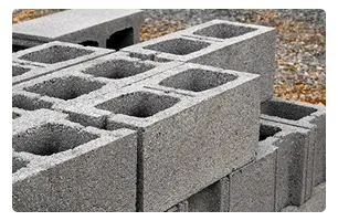 Stack of Concrete Cinder Blocks