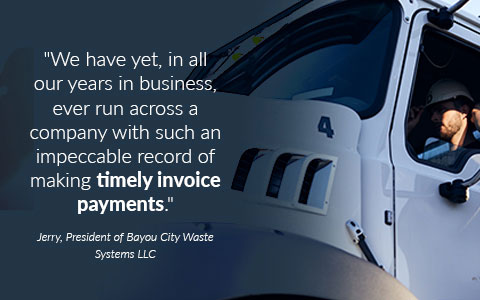 Bayou City Waste Testimonial.