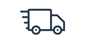 outline of a junk removal truck icon