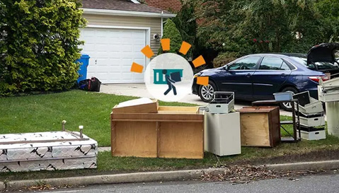Household Junk on Curb