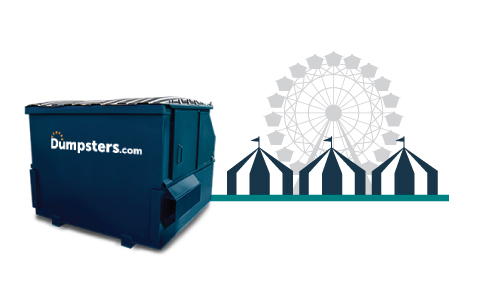 Front Load Dumpster for Event