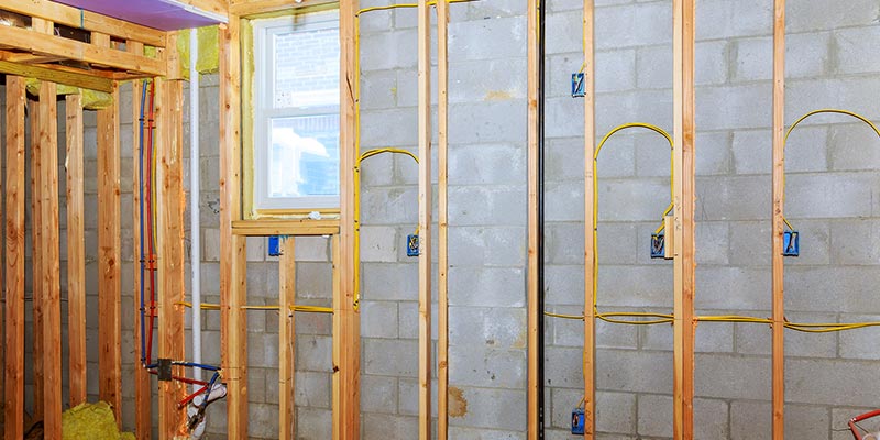 Step By Guide To Finishing A Basement Dumpsters Com - Framing Basement Walls Around Pipes