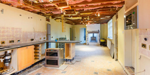 Bathroom in the Midst of a Demolition.