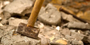 laying paver walkway