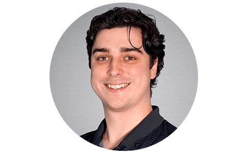 Gray male headshot placeholder.