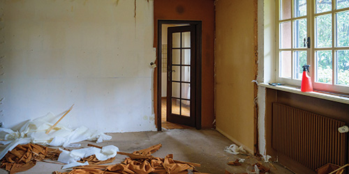 A Home Interior Undergoing Improvements.