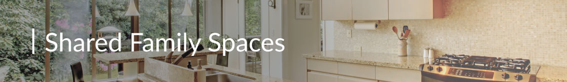 A kitchen with adjoining breakfast nook and outdoor area