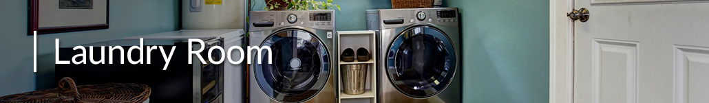 Washer and Dryer in Laundry Room.