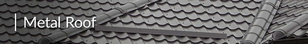 metal roof on a house