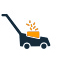Power equipment icon with fuel.