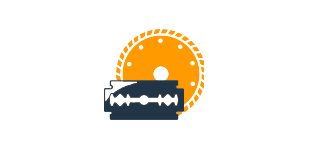 Illustration of circular saw to be packed safely with bubble wrap.