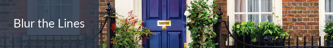 Potted Plants Near a Doorway.
