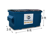 2 yard container