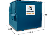 8 yard container