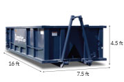 15 yd dumpster dimensions