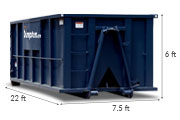 30 yd dumpster dimensions