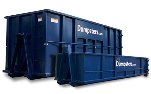 Blue Dumpsters.com Roll Off Dumpster