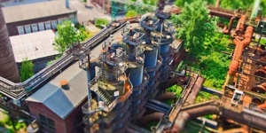 A Factory Amongst Trees.