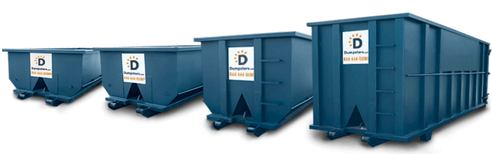 temporary dumpster rental sizes