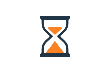 Hourglass icon. 